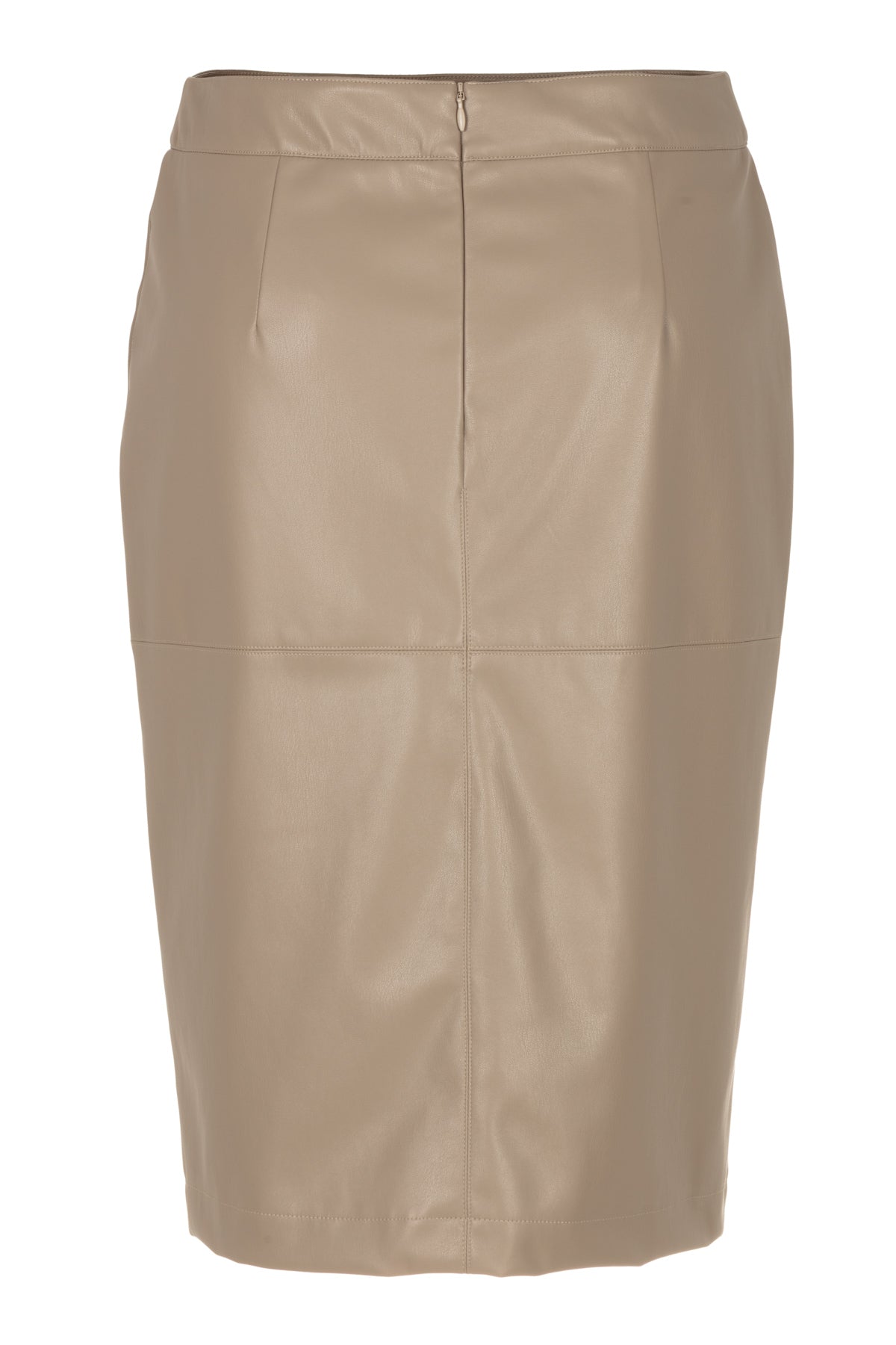 Simone Taupe - Vegan Leather Rok