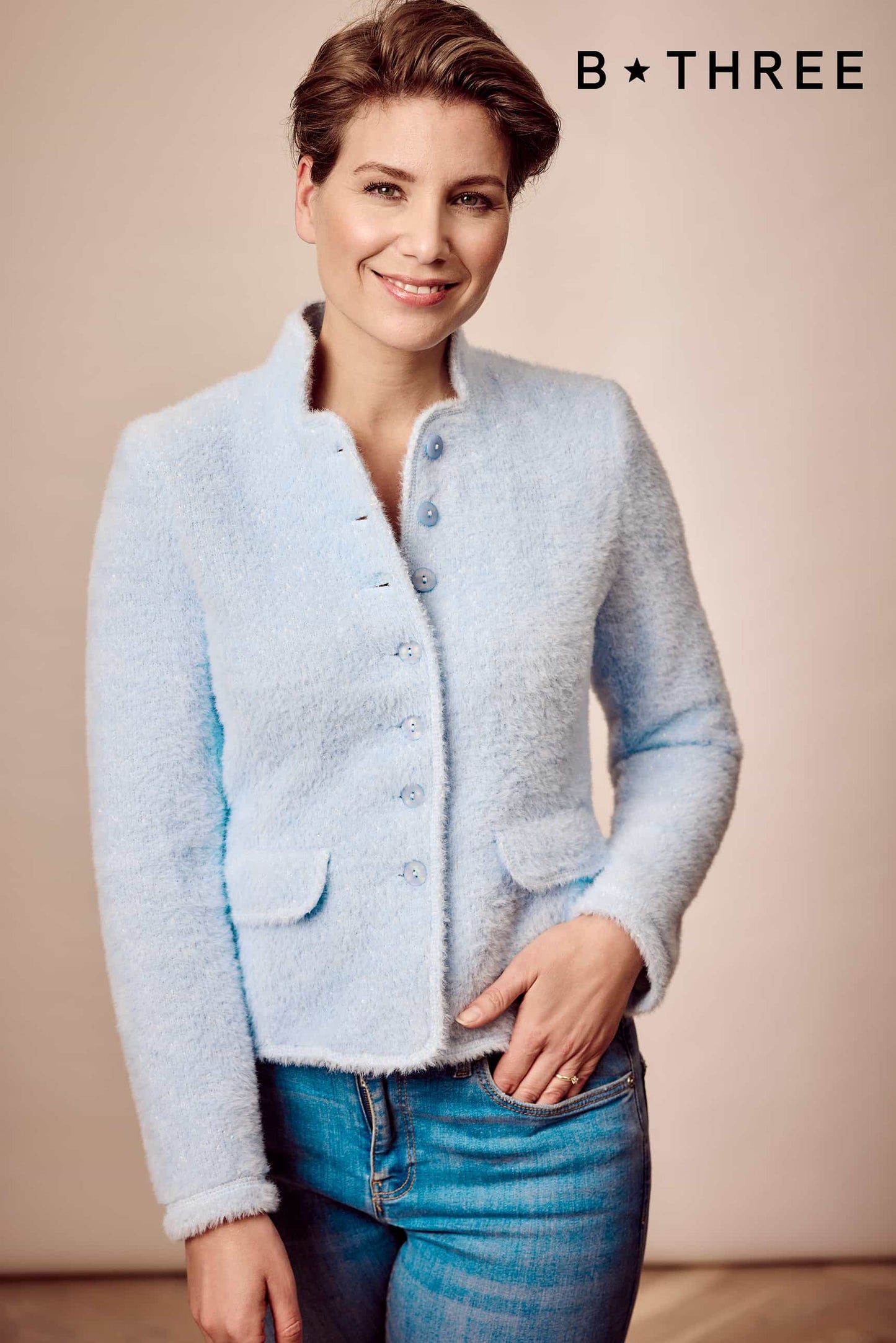 Rebecca - Blazer soft furry with lurex