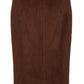 Anne Walnut - Scuba suède rok
