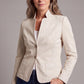 Gwen Biscuit - Blazer in scuba suède