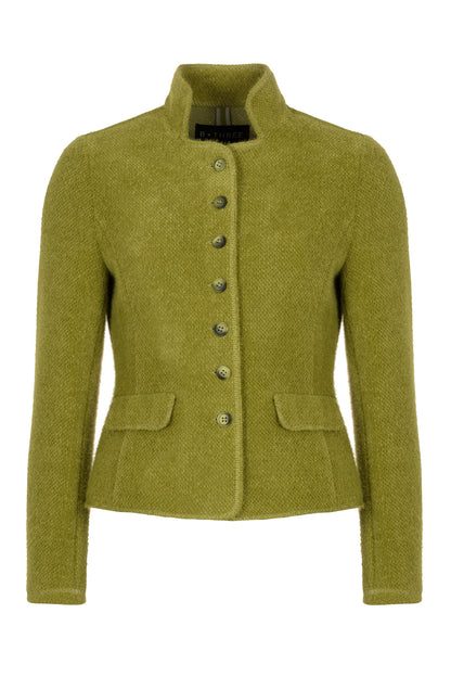 Maartje Snake Green - Blazer met stretch