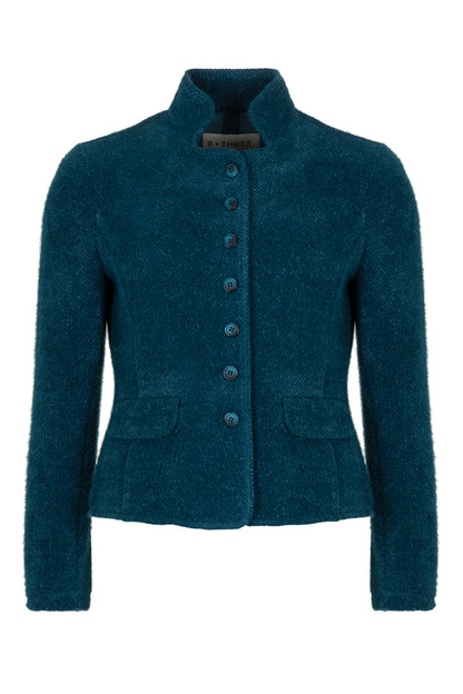 Maartje Petrol Blue - Blazer met stretch