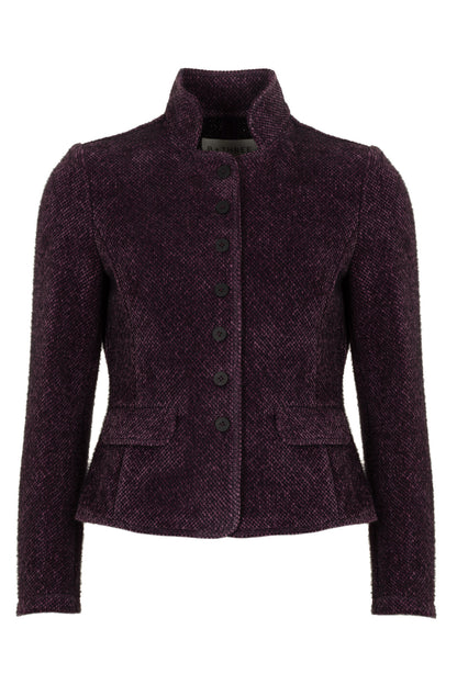 Maartje Purple Melange - Super zachte blazer