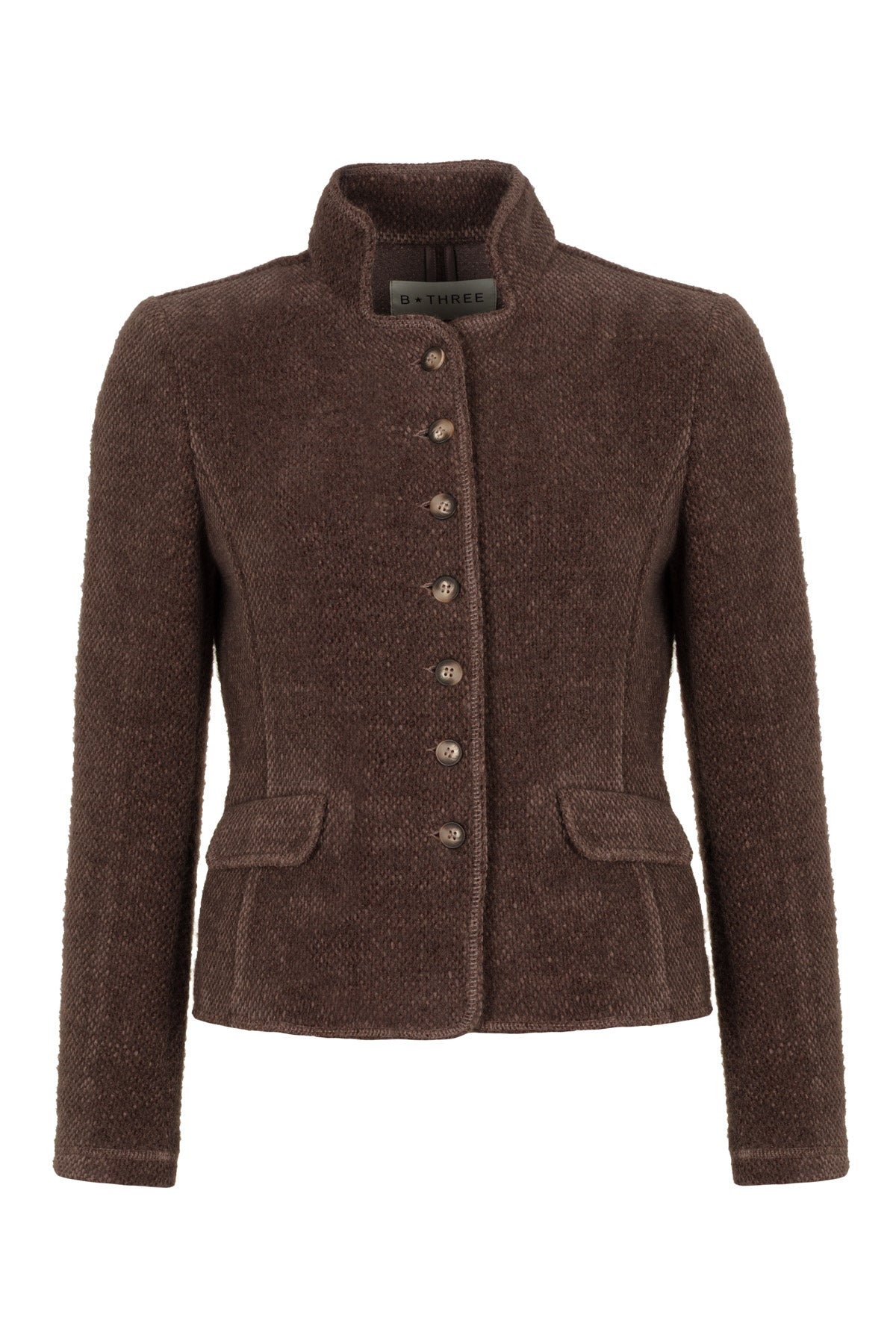 Maartje Walnut - Blazer met stretch