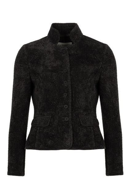 Maartje Antracite Melange - Super zachte blazer