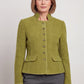 Maartje Snake Green - Blazer met stretch