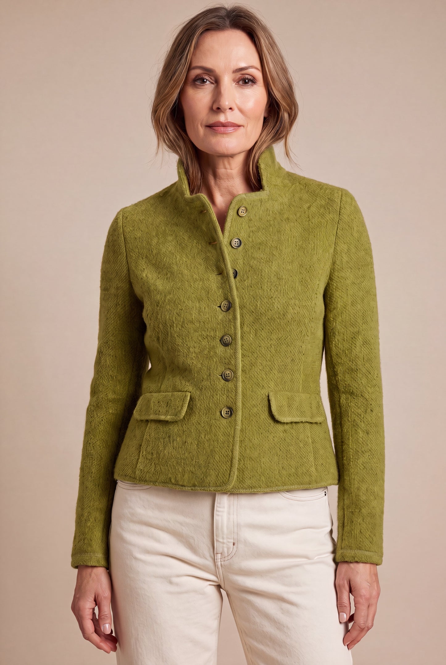 Maartje Snake Green - Super zachte blazer