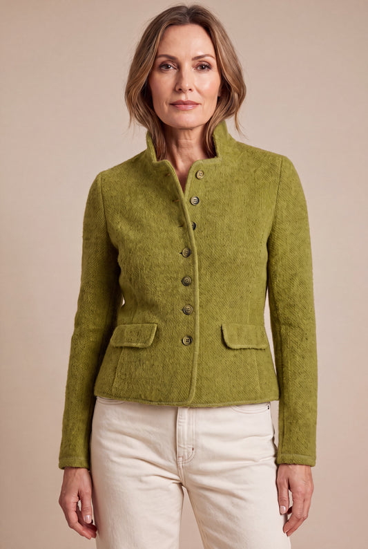 Maartje Snake Green - Super zachte blazer