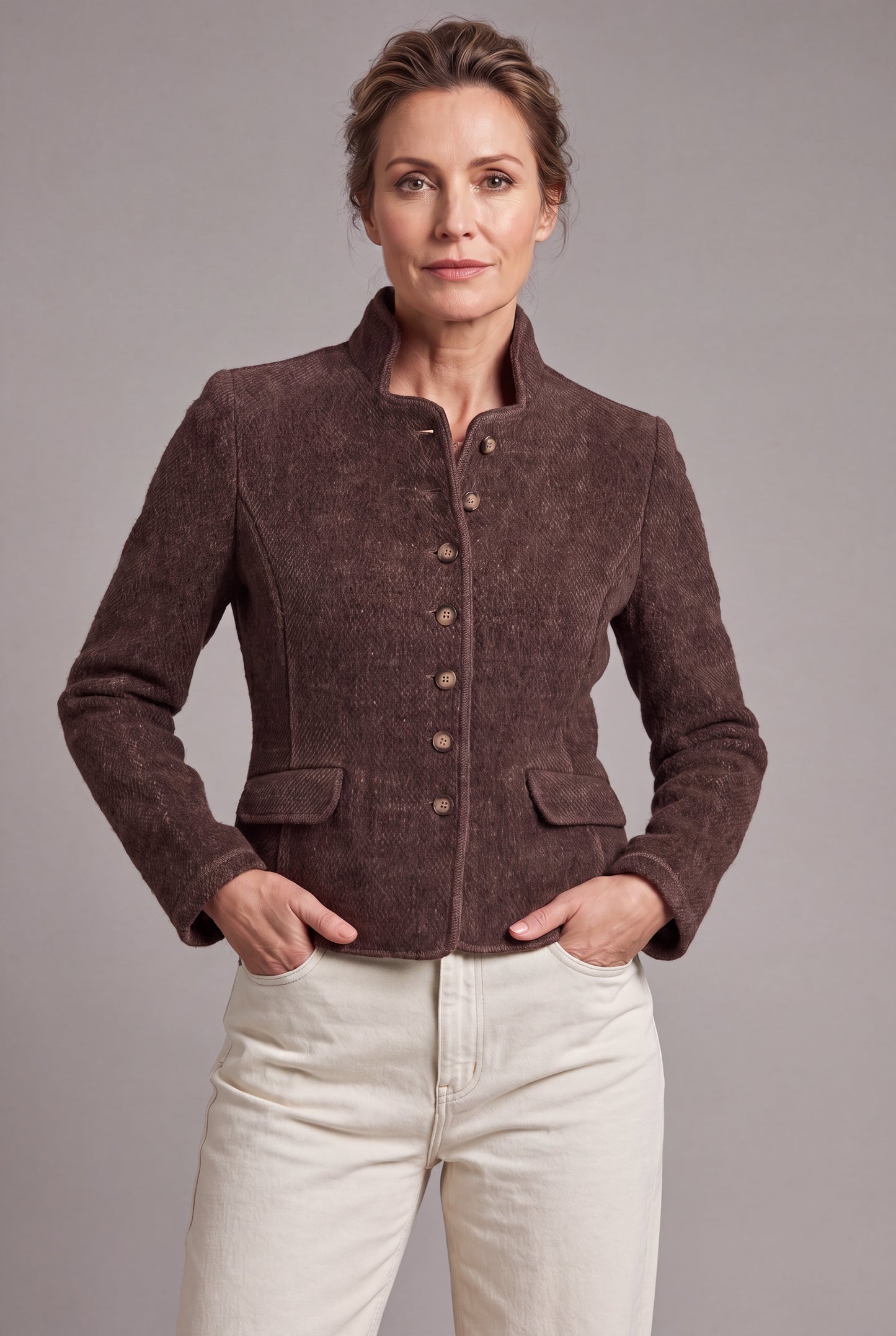 Maartje Walnut - Super zachte blazer