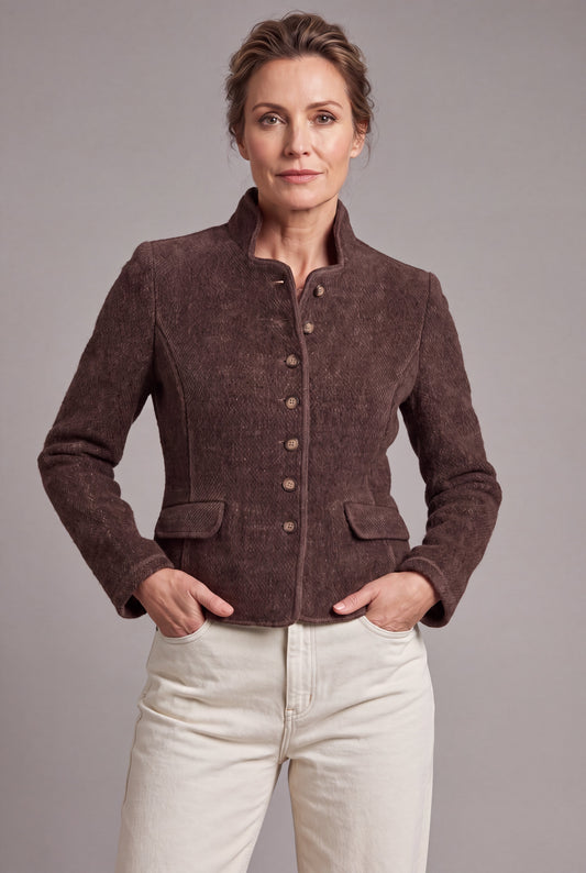 Maartje Walnut - Super zachte blazer