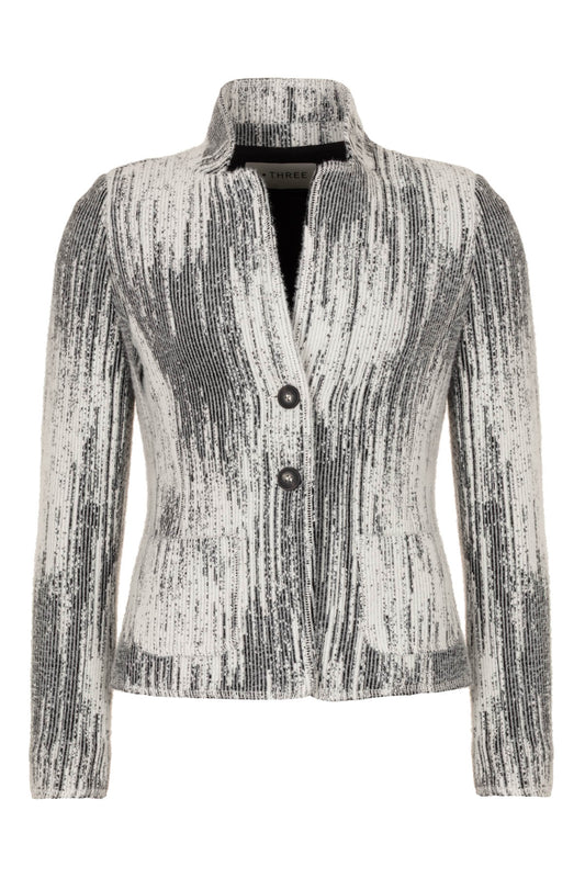 Raavi - Blazer soft knit in two tone