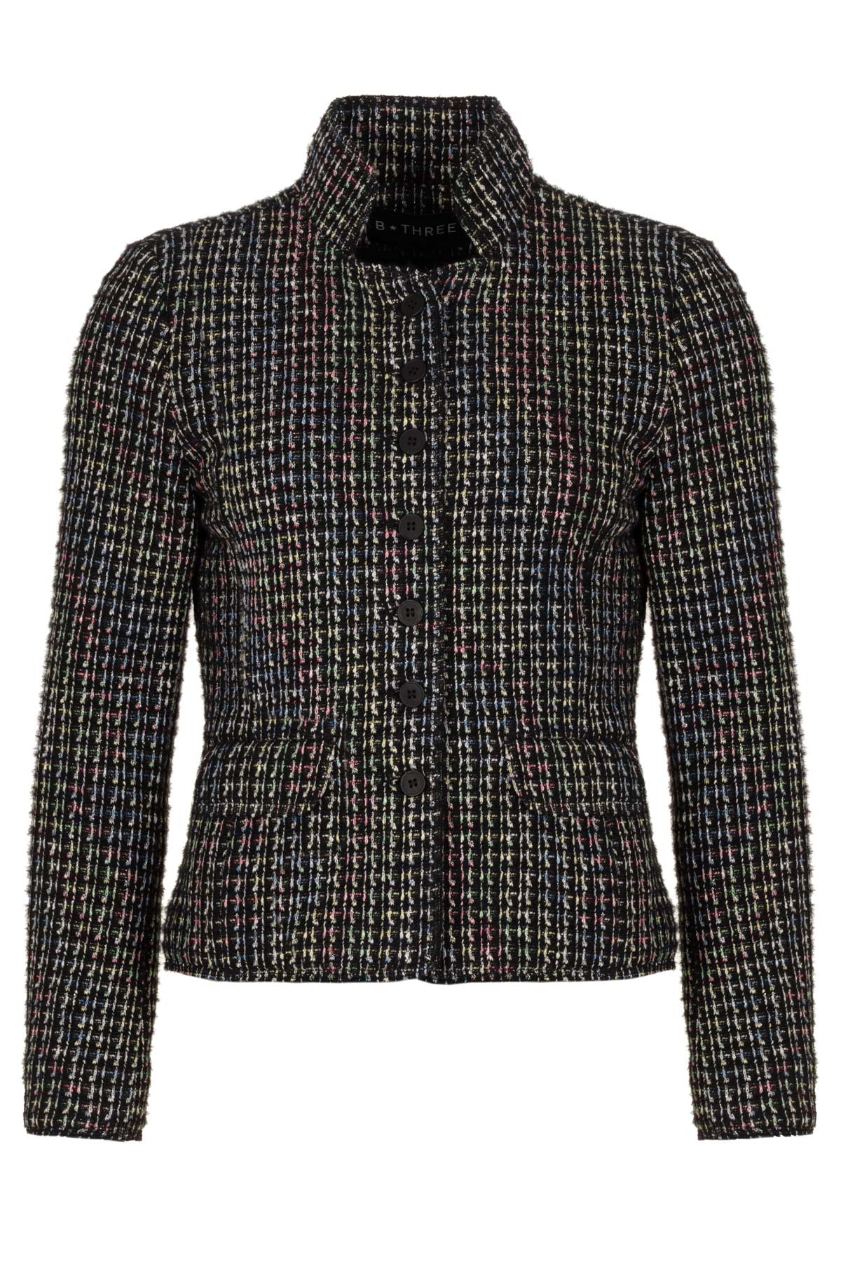 Robijn - Blazer black with multicolor check