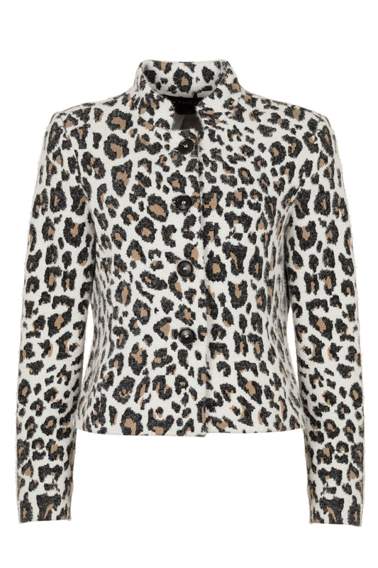 Runa - Blazer in jacquard panter knit