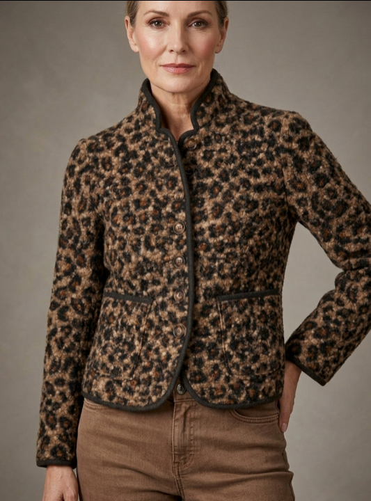 Jane soft camel - luipaard print