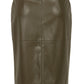 Simone Forest Green - Vegan Leather Rok