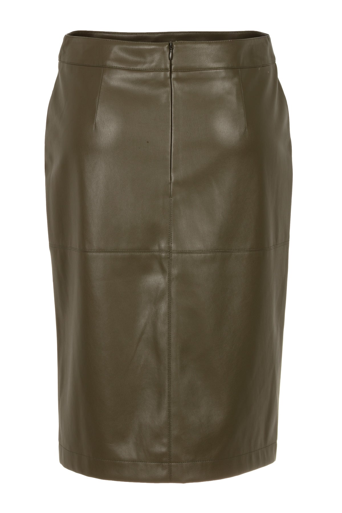 Simone Forest Green - Vegan Leather Rok