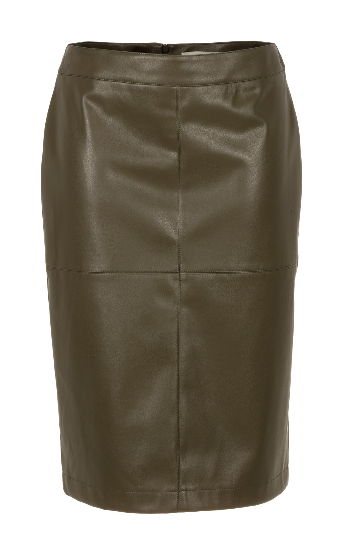 Simone Forest Green - Vegan Leather Rok