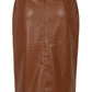Simone Chestnut - Vegan Leather Rok