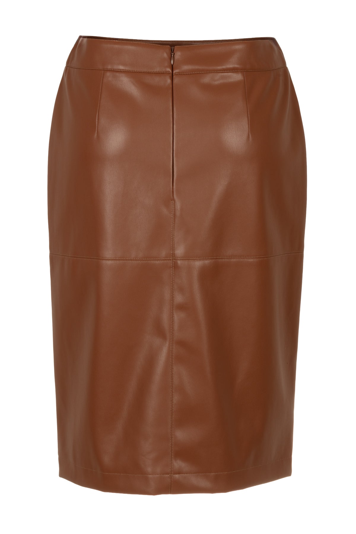 Simone Chestnut - Vegan Leather Rok