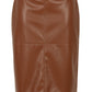 Simone Chestnut - Vegan Leather Rok