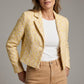 Vanillia Citrus - Blazer geweven lurex