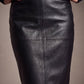 Simone Navy - Vegan Leather Rok