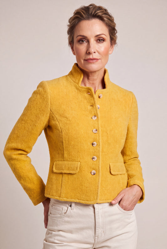 Maartje Yellow Cream - Super zachte blazer