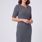 Judie Navy - Jurk