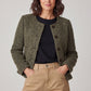 Steph Olive Green - Hairy blazer